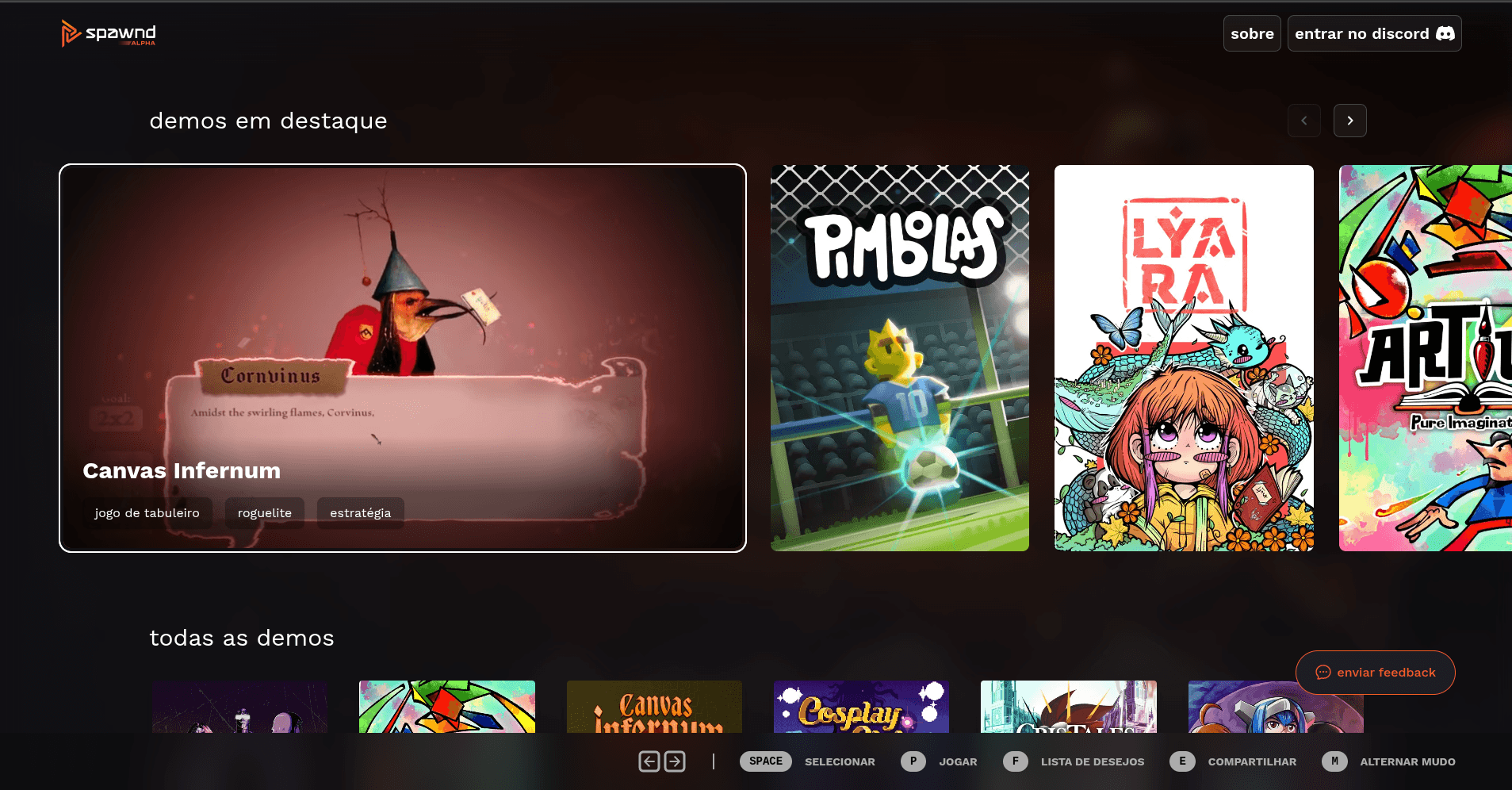 SPAWND — PLATAFORMA WEB DE GAMES